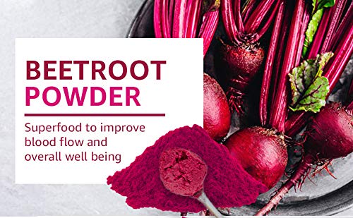 Organic Beet Root Powder | 8 oz or 226g | USDA Organic Approved, Raw and Non GMO | Nitric Oxide Booster, Increases Stamina and Circulation | Vegan | 100% Raw from India, by SHOPOSR(8oz)