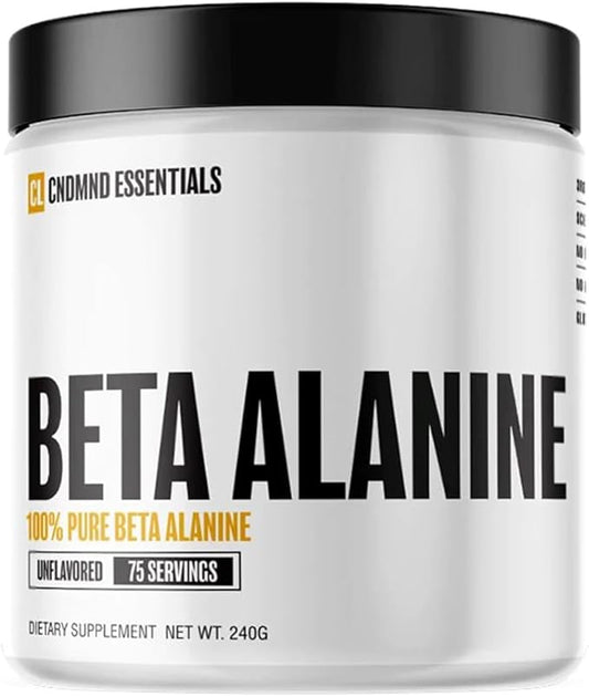 CONDEMNED Labz 100% Pure Beta Alanine Powder | for Muscular Endurance & Recovery | No Fillers or Additives | Gluten Free, Non GMO | 75 Servings (Unflavored)