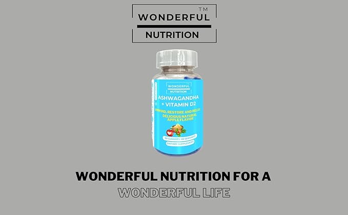Discover Blissful Balance Ashwagandha Gummies with Vitamin D2 - Your Superfood Companion in 60 Delightful Gummies