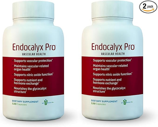 Endocalyx Pro - Vascular & Microcirculation Health Supplement 120 Capsules | Support Vascular Protection | Support Nitric Oxide Functions | Nourishes The Glycocalyx Structure