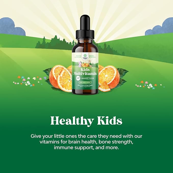 Liquid Multivitamin for Kids Immunity Support - Yummy Toddler Multivitamin Supplement with a C D3 E B6 and D3 Liquid Vitamins for Kids of All Ages - High Absorption Kids Liquid Multivitamin (3 Pack)