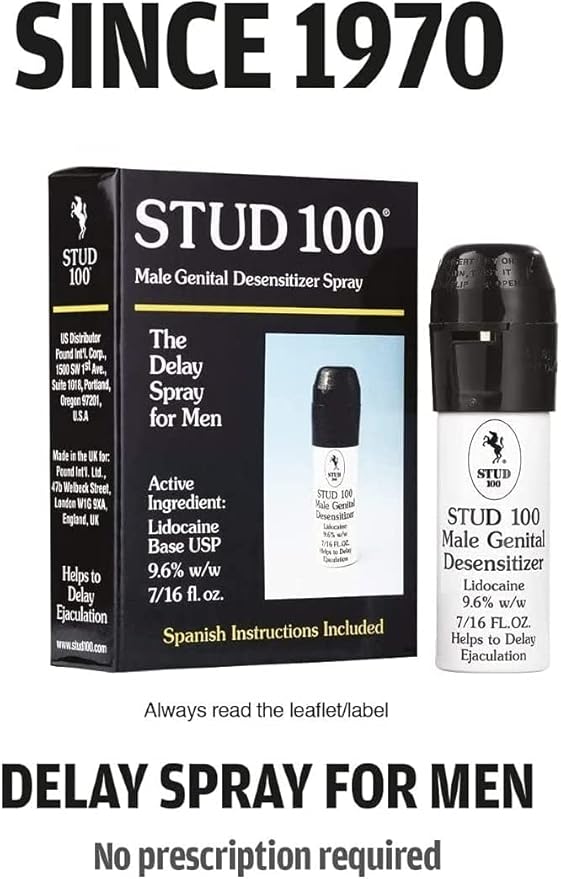 Stud 100 Male Genital Desensitizer Spray, 7/16- Fl. Ounce Box (Pack of 1