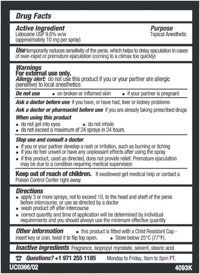 Stud 100 Male Genital Desensitizer Spray, 7/16- Fl. Ounce Box (Pack of 1