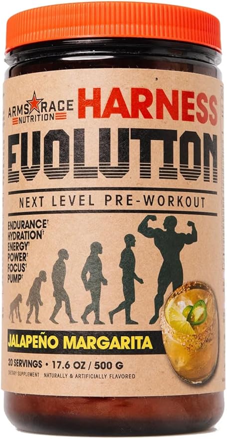 Arms Race Nutrition Harness Evolution Next Level Pre-Workout, 20 Servings (Jalapeno Margarita)