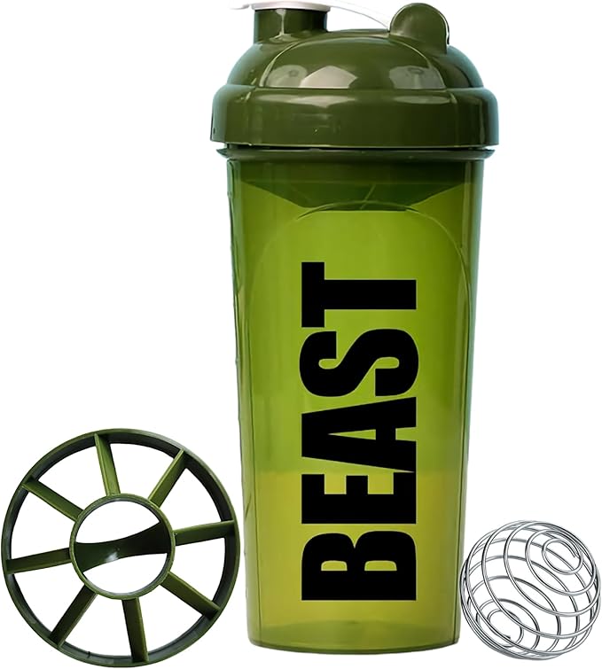 AYU [4 Pack] 24 OZ Shaker Bottle For Protein Mixes, Dishwasher Safe, Shaker Cups For Protein Shakes, Pre-Workout Shaker Cups, Blender Shaker Bottle Pack, Protein Shake Cup