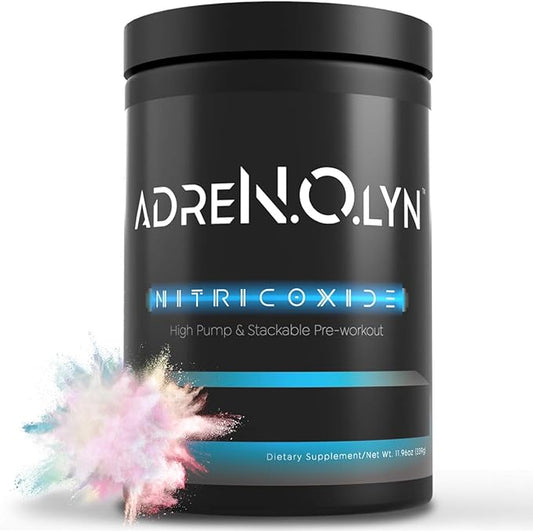 BLACKMARKET AdreNOlyn Stim Free Pre Workout - Caffeine Free Flavored Powdered Drink Mix for Men & Women, Nitric Oxide Booster, Non Stimulant (Candy Dust, 25 Servings)