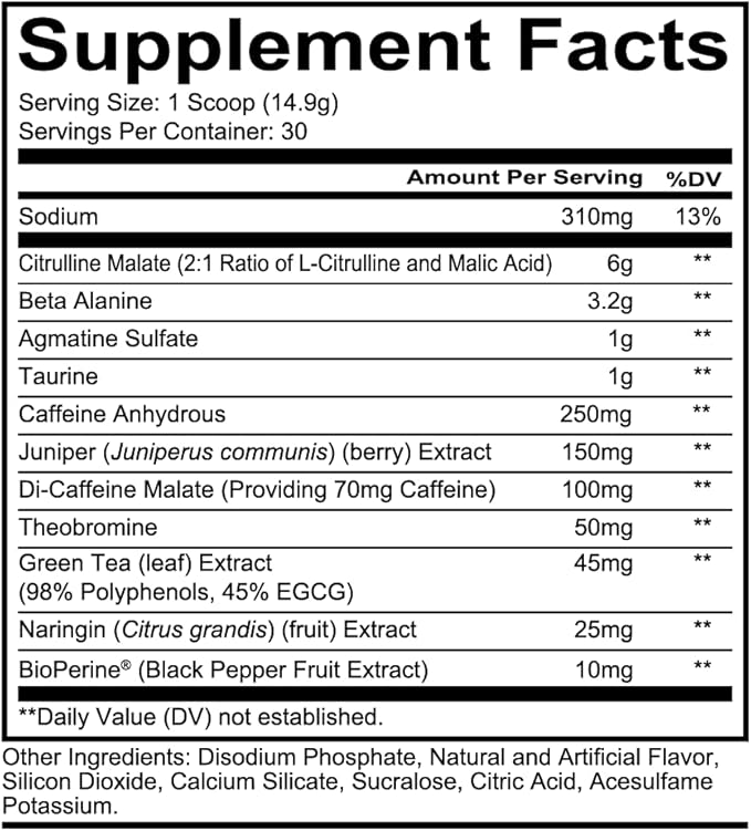 REDCON1 Total War Preworkout - Contains 320mg of Caffeine from Green Tea, Juniper & Beta Alanine - Pre Work Out with Amino Acids to Increase Pump, Energy + Endurance (Orange Crush, 30 Servings)