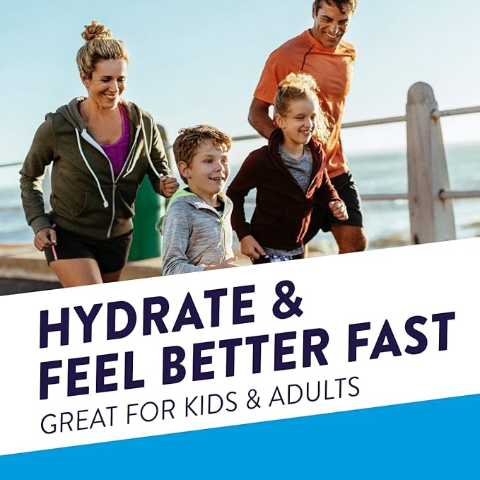 Pedialyte Fast Hydration Electrolyte Powder Packets, Apple, Hydration Drink, 24 Single-Serving Powder Packets
