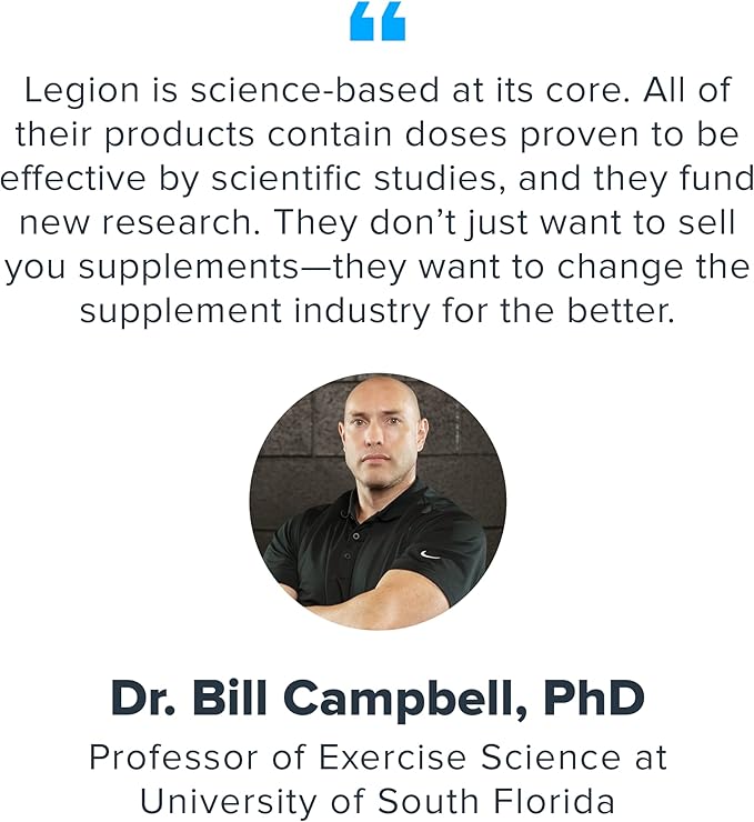 LEGION- All Natural Nitric Oxide Preworkout Drink to Boost Energy, Creatine Free, Naturally Sweetened, Beta Alanine, Citrulline, Alpha GPC (Blood Orange)