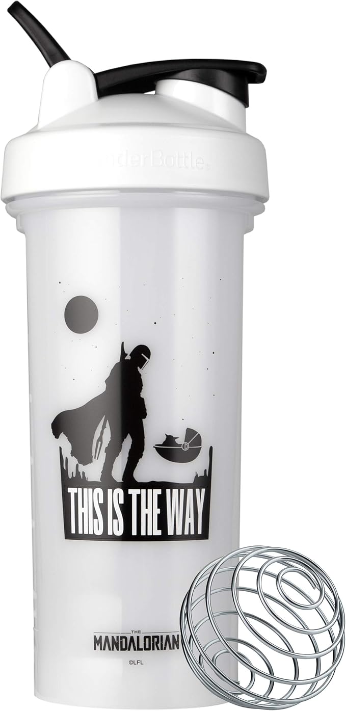 BlenderBottle Star Wars Shaker Bottle Pro Series Perfect for Protein Shakes and Pre Workout, 28-Ounce, This is The Way