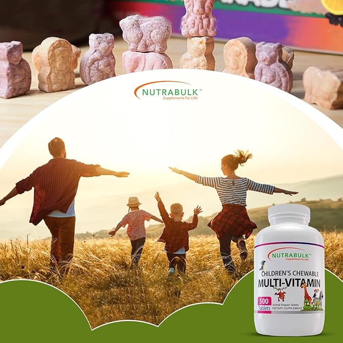 Children's Chewable – Multi Vitamin Tablets – Assorted Animal shapes And Flavors – 500 count.