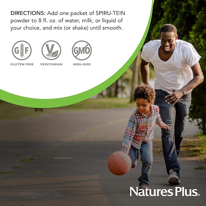 Natures Plus Source of Life Energy Shake Packets, 8 Pack - 8 Individual Servings - Energy Boosting Multivitamin, Mineral & Protein Shake - Whole Food Concentrates - Non-GMO, Gluten-Free - 8 Servings