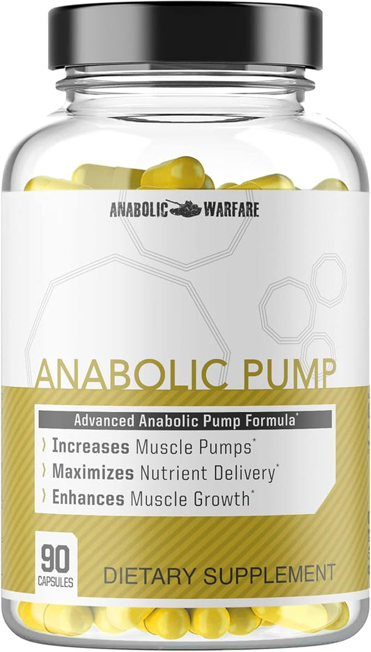 Anabolic Pump, Advanced Pump Formula, Increase Muscle Pumps*, Maximize Nutrient Delivery* (90 Capsules)