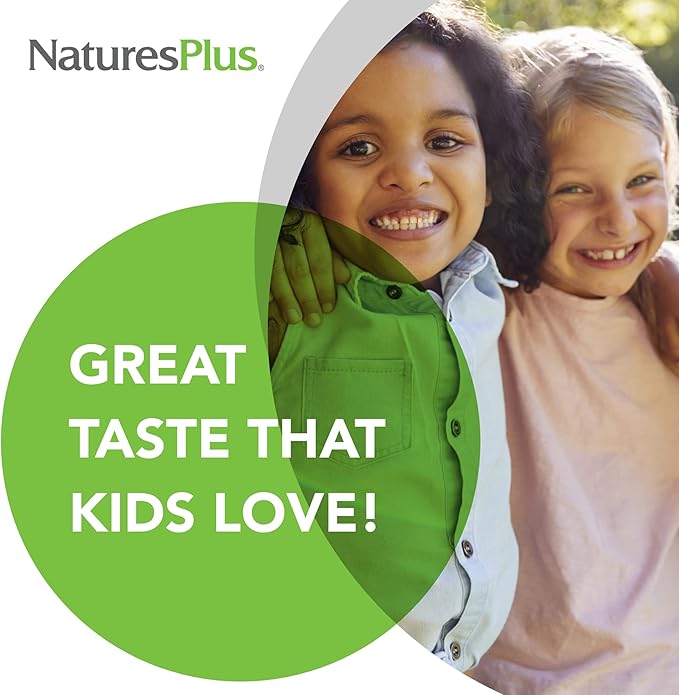 Natures Plus Animal Parade Children's Chewable Multivitamin - Orange Flavor - 180 Animal-Shaped Tablets - Promotes Health & Well-Being - Vegetarian, Gluten Free - 90 Servings