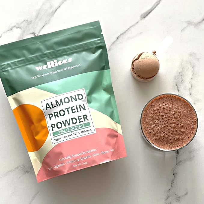 Clean Vegan Protein Powder Chocolate - Organic Plant Based Protein Powder Dairy Free for Gut Health, No Sodium, High Fiber, Keto Friendly, Non Dairy, Lactose Free Protein Powder