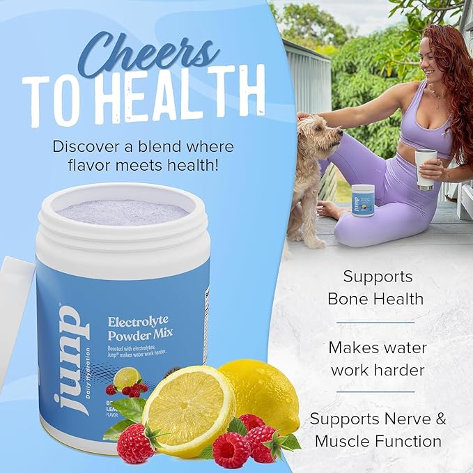 JUNP Electrolytes Powder No Sugar No Carbs – Fresh Ripe Berry Lemonade Drink Mix - Potassium & Salt Electrolyte Hydration Powder Zero Calorie Sugar Free Electrolyte Powder, Keto Friendly, 90 Servings (Pack of 2)