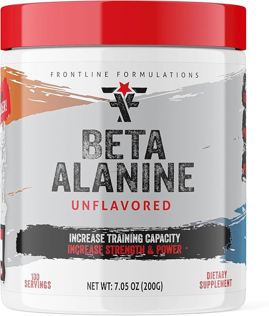 Beta Alanine, Unflavored, Essentials, Train Harder, Recover Faster, Increase Endurance, Veteren Owned and Operated (100 Servings, Beta Alanine)