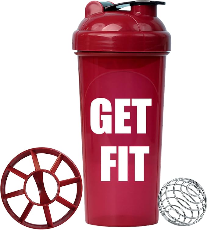 AYU [4 Pack] 24 OZ Shaker Bottle For Protein Mixes, Dishwasher Safe, Shaker Cups For Protein Shakes, Pre-Workout Shaker Cups, Blender Shaker Bottle Pack, Protein Shake Cup