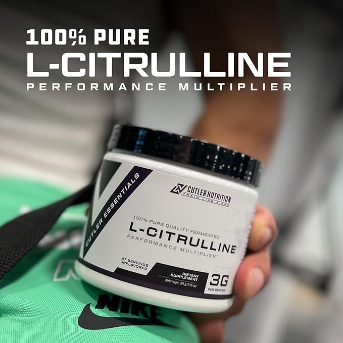 Cutler Nutrition Jay Essentials 100% Pure L-Citrulline Powder Unflavored 3g Per Serving Supports Endurance and Pumps (2 Pack)