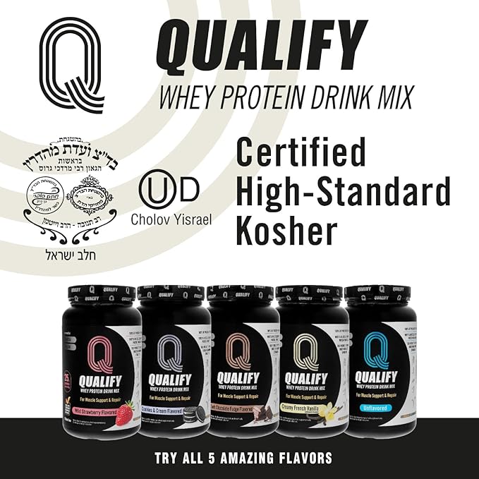 Cookies and Cream Protein Powder Shake, Whey Protein Powder Cookies & Cream Post Workout Recovery, Gluten Free, Sugar Free, Highly Kosher, 25g Protein, 5.5g BCAA, 1.65lb