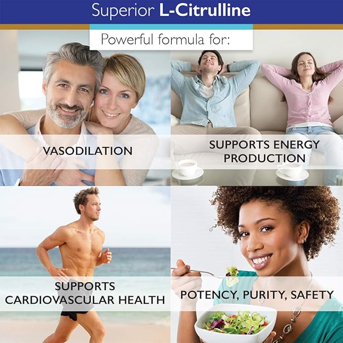 Superior Labs – Pure L-Citrulline – Free Form – Optimal 3,000mg Dosage – 150 Vegetable Capsules – Supports Vasodilation, Energy Production and Cardiovascular Health