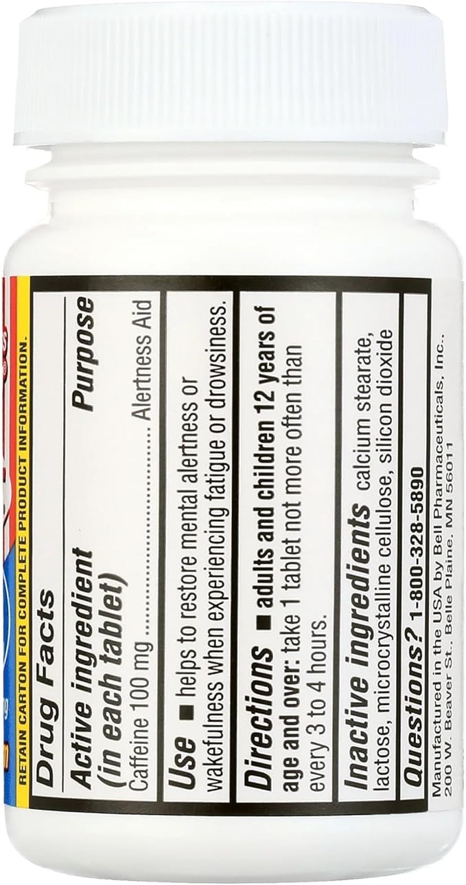 Jet-Alert 100 MG Each Caffeine Tab 120 Count - Pack of 3