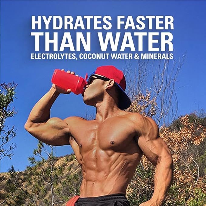 EHP Labs Hydreau Electrolytes Powder No Sugar - Hydration Powder for Endurance & Energy - Electrolyte Powder for Men & Women - Sugar Free Electrolytes - Raspberry Refresh (40 Serves)