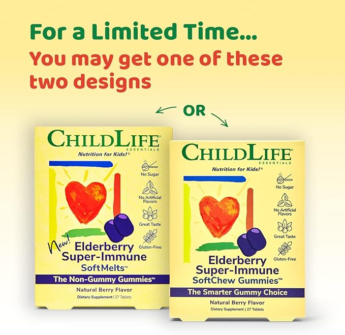 CHILDLIFE ESSENTIALS Healthy Vision SoftMelts - Eye Vitamins for Kids, Lutein Gummies, Lutein and Zeaxanthin Supplements, Eye Health Gummies, Lutein Children, Great Taste - Natural Berry, 27 Tablets