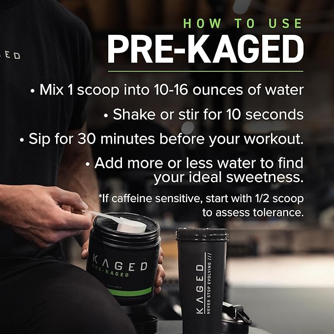 Kaged Original Pre Workout Powder | Orange Krush | Pre-Kaged | Formulated with Creatine, Beta Alanine, Pure Caffeine | 20 Servings