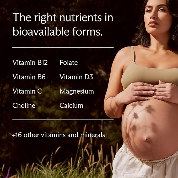 Needed. Multivitamin with Choline Capsules for Prenatal, Pregnancy, Breastfeeding, Postpartum | Expertly-Formulated & Third-Party Tested| 30-Day Supply