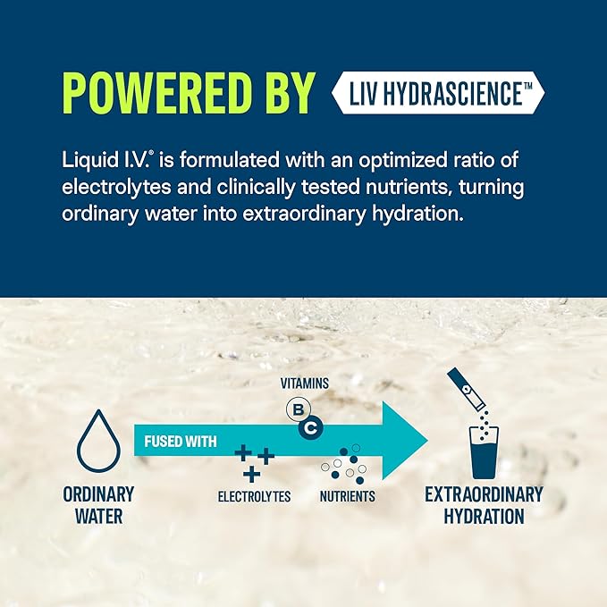 Liquid I.V.® Hydration Multiplier - Watermelon | Electrolyte Powder Drink Mix | 1 Pack (16 Servings)