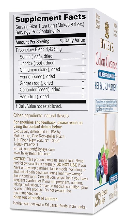 Hyleys Colon Cleanse Wild Berries (12 Pack)