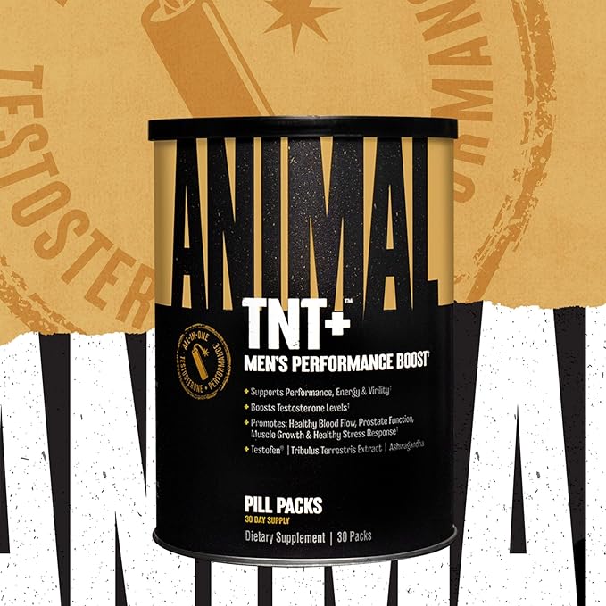 Animal TNT+ - Mens Support, Prostate Support, Adaptogen & Stress Support, Nitric Oxide