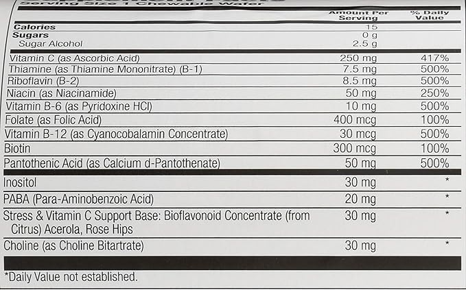 Solaray, High Potency B-Complex Chewable, Natural Strawberry Flavor, 50 Chewables
