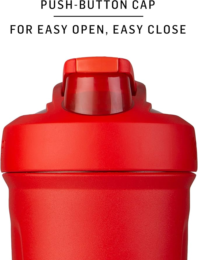 BlenderBottle 24-Ounce Stainless Steel Shaker Cup Bundle with Wire Whisk - Forest and Mango