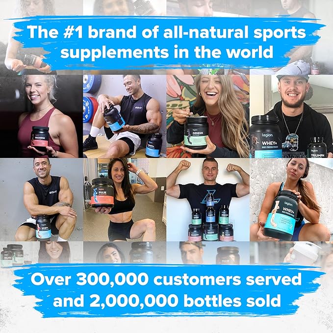 LEGION - All Natural Nitric Oxide Preworkout Drink to Boost Energy, Creatine Free, Naturally Sweetened, Beta Alanine, Citrulline, Alpha GPC (Pink Lemonade)