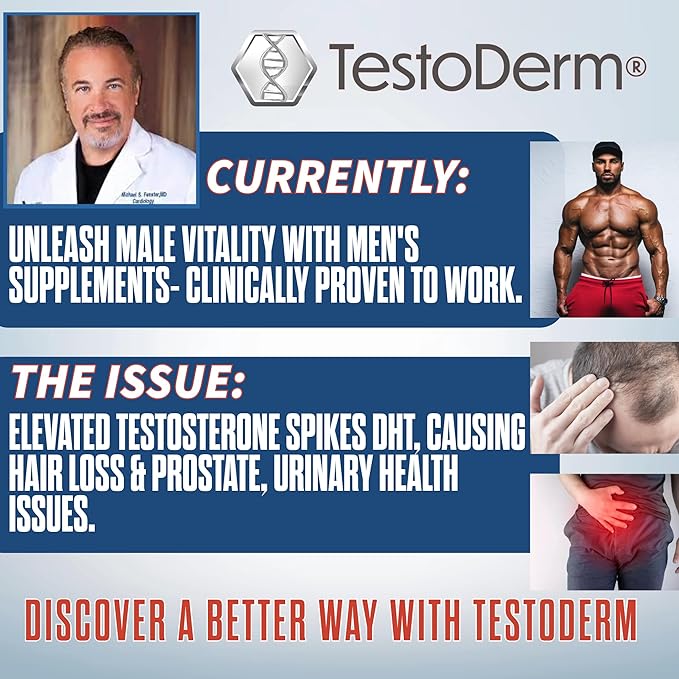 [Men Over 30, Power UP ]- Hair Thinning? Low Manhood Energy? Doctor endorsed, Comprehensive Support for Vitality, Manhood, Hair Support, Focus, All While combating Negative DHT Effects