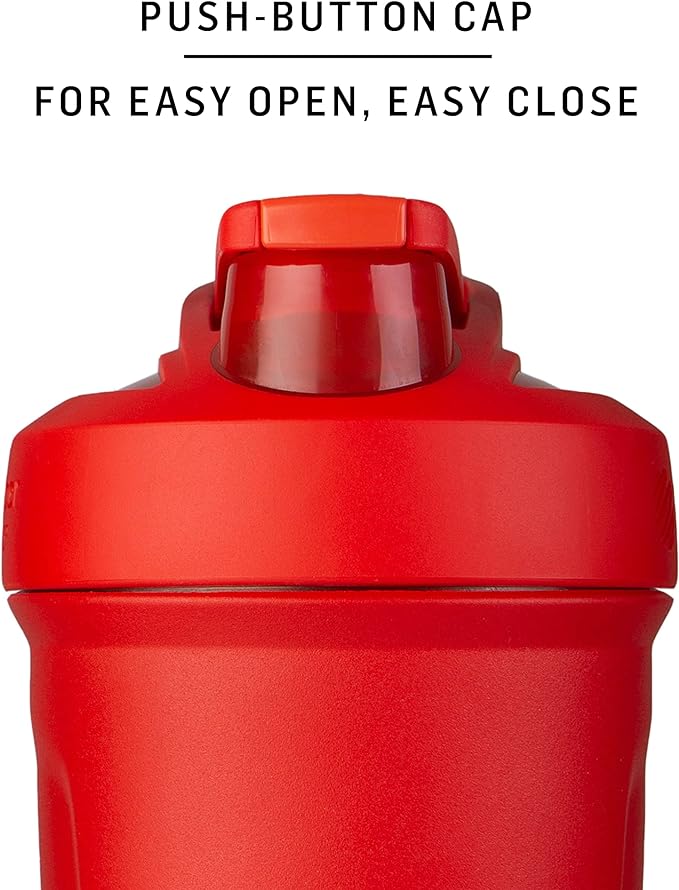 BlenderBottle Strada Shaker Cups with Silicone Straws, (2 24-Ounce Bottles and 2 Straws)