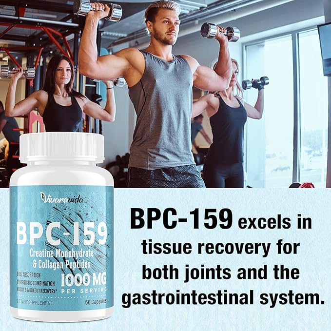 BPC-159 Peptide Capsules 1500mcg - High Potency BPC 159 - Gluten Free | 60 Capsules
