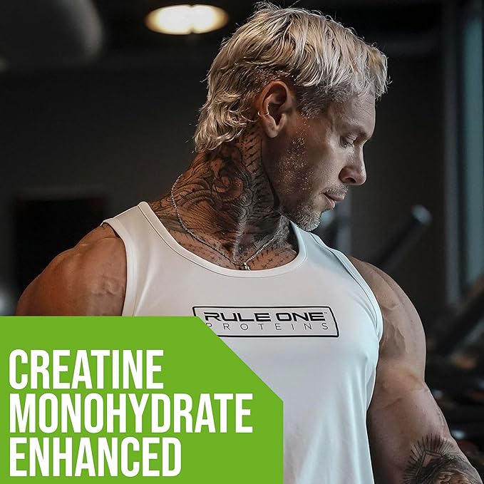 Rule One Proteins, Mass Gainer - Chocolate Fudge, High-Calorie Weight Gain Formula with 1,220+ Calories, 250g+ Complex Carb Blend, 40g All-Whey Protein, 8g of Fat Per Serving, 6 Pounds, 8 Servings