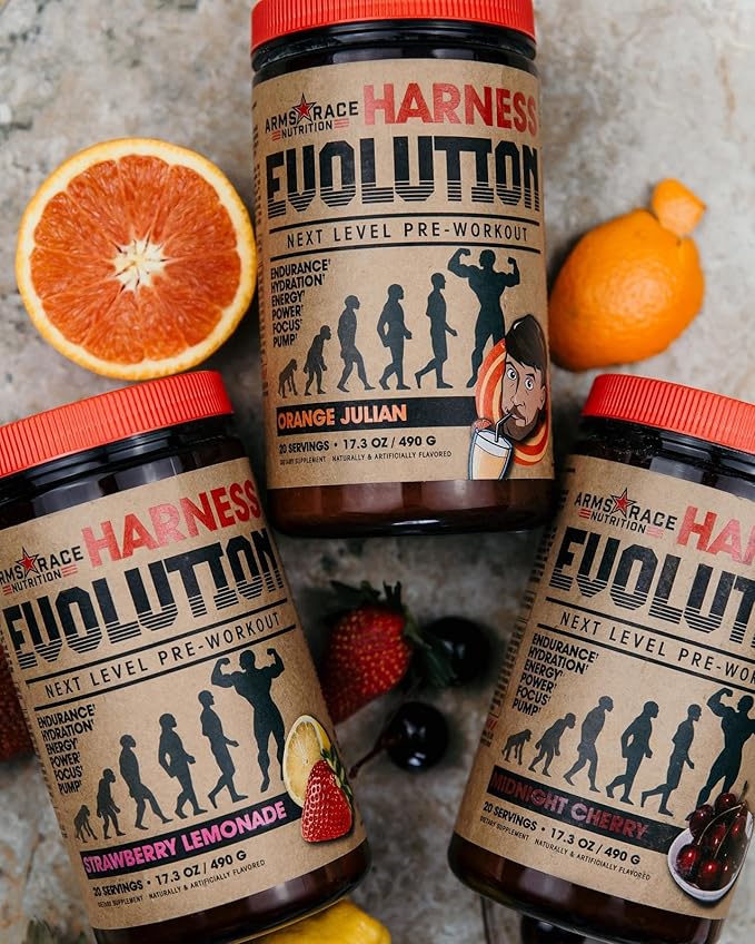 Arms Race Nutrition Harness Evolution Next Level Pre-Workout, 20 Servings (Jalapeno Margarita)