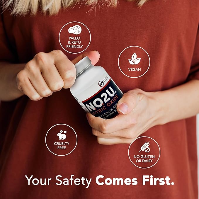 Bryan NITRICEUTICALS - Natural Nitric Oxide Supplements for Men & Women - Promotes Blood Circulation, Oxygen & Nutrient Delivery, Daily Wellness Support - No Gluten or Dairy - 60 Vegan Lozenges
