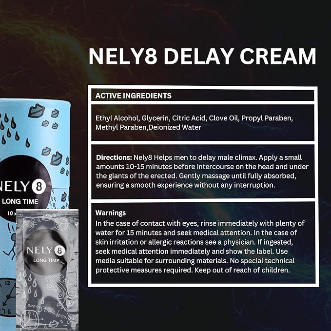 Desensitizing Delay Cream, Male Climax Control, Sexual Enhancer Numbing Lidocaine Cream and No Odor, Last Longer in Bed, Not Delay Spray