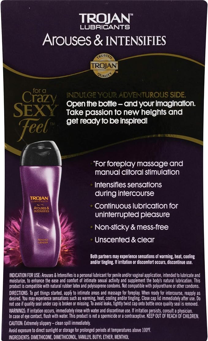Trojan Lubes Arouses & Intensifies Personal Lubricant, 3 oz.