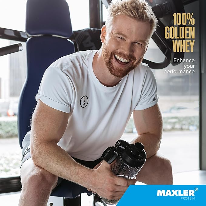 Maxler 100% Golden Whey - 22g of Protein per Serving - Premium 100% Whey Protein Powder, High Protein, Low Fat, Low Carb, Complete Amino Acid Profile - Rich Chocolate Protein 2 lbs