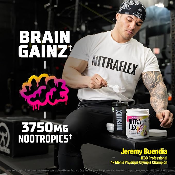 GAT SPORT Nitraflex KAOS Stimulant Free Pre-Workout (Berry Lemonade)