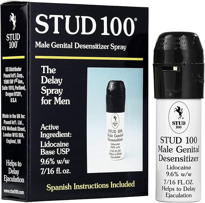 Stud 100 Male Genital Desensitizer Spray, 7/16- Fl. Ounce Box (Pack of 1