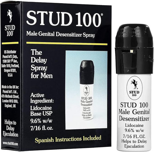 Stud 100 Male Genital Desensitizer Spray, 7/16- Fl. Ounce Box (Pack of 1