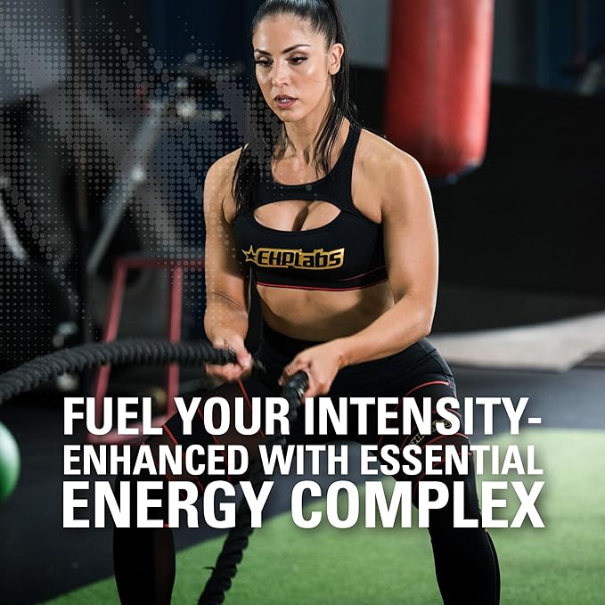 EHP Labs OxyShred Hardcore Super Dosed Pre Workout Powder - Preworkout Powder with L Glutamine & Acetyl L Carnitine, Energy Boost Drink - 275mg of Caffeine - Watermelon Candy, 40 Servings