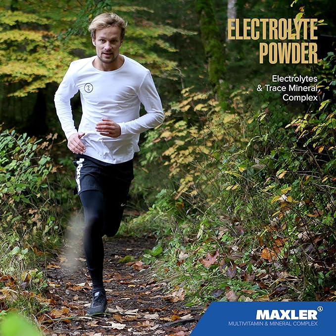 Maxler Electrolyte Powder - Hydration Packets Drink Mix with Trace Mineral Complex - Keto Electrolytes Powder Packets with Natural Flavors and Sweeteners - 15 Servings - Lemon-Raspberry